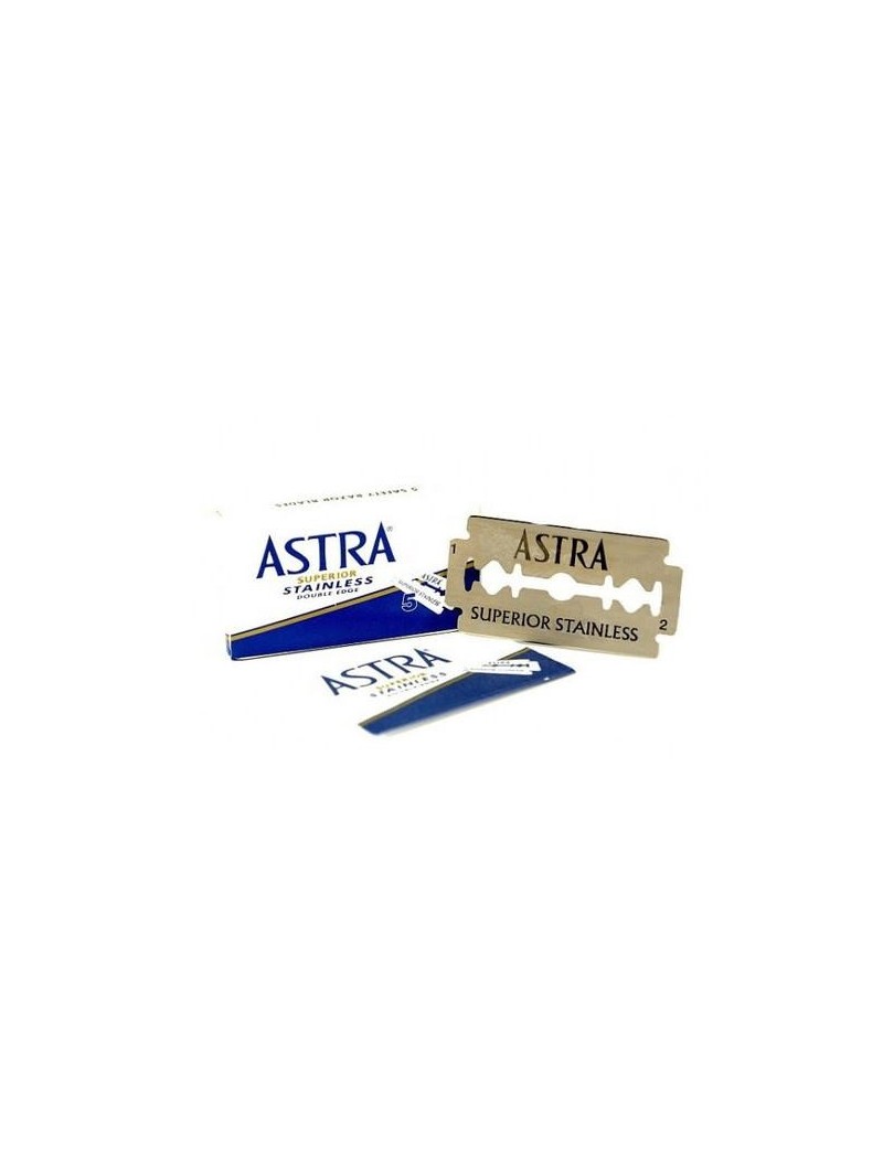 5 Hojas De Doble Filo Astra Super Inox