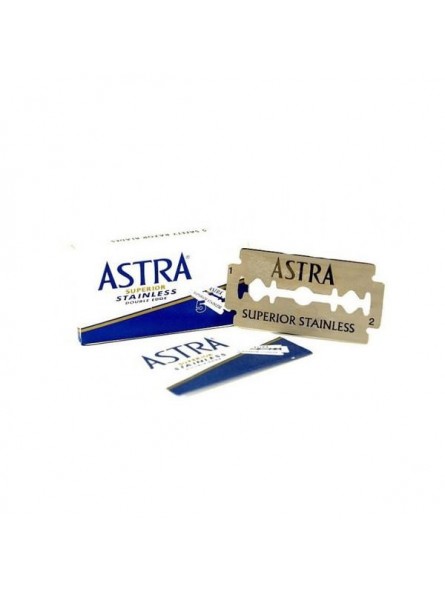 5 Hojas De Doble Filo Astra Super Inox