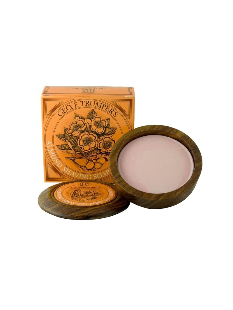 Geo.F.Trumper Almond Hard Shaving Soap Wooden Bowl 80gr