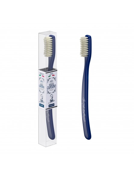 Cepillo Dental Dureza Media Nylon Pasta del Capitano Azul