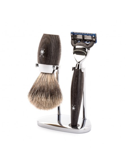 Mühle Shaving Set Fine Badger Shaving Brush & Fusion Razor Kosmo Series