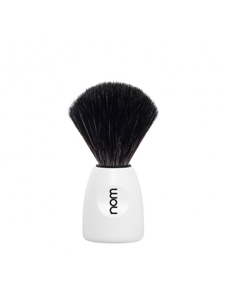 Mühle Nom Lasse Shaving Brush Black Fibre White