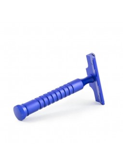 Razorock Hawk Electric Blue Anodized Safety Razor