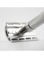 Edwin Jagger Double Edge Stainless Steel Safety Razor Knurled