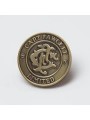 Captain Fawcett Antique Brass Coin Badge