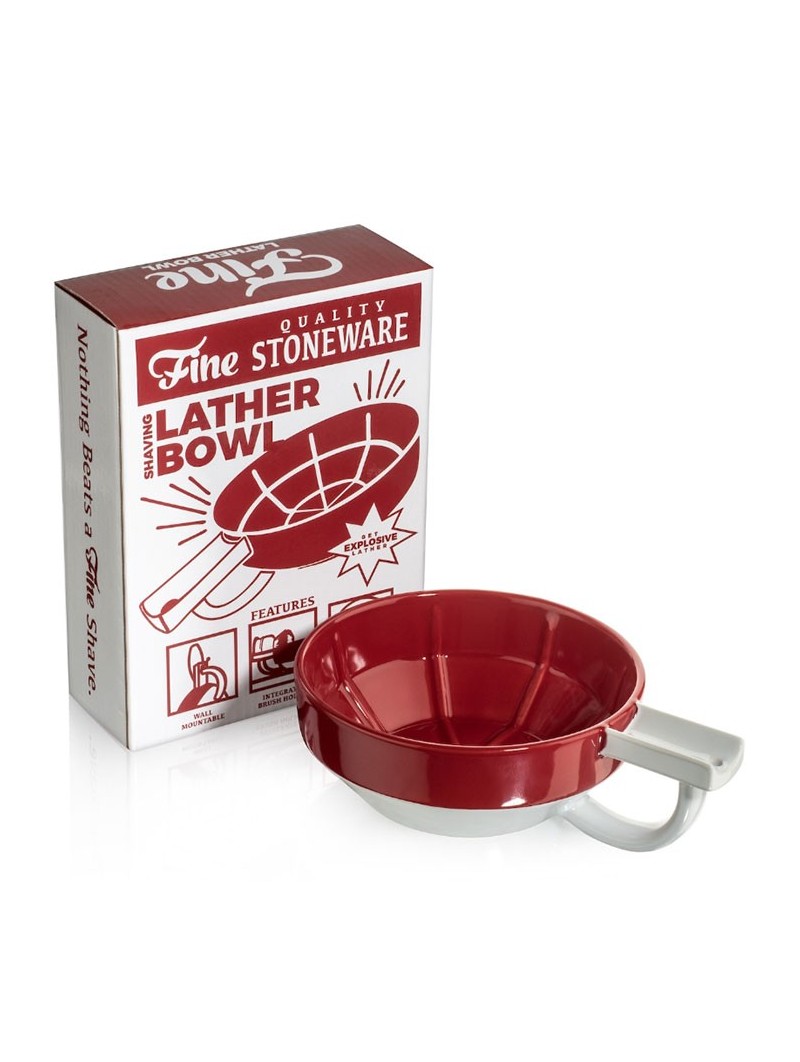 Bol de afeitar Fine Accoutrements Rojo