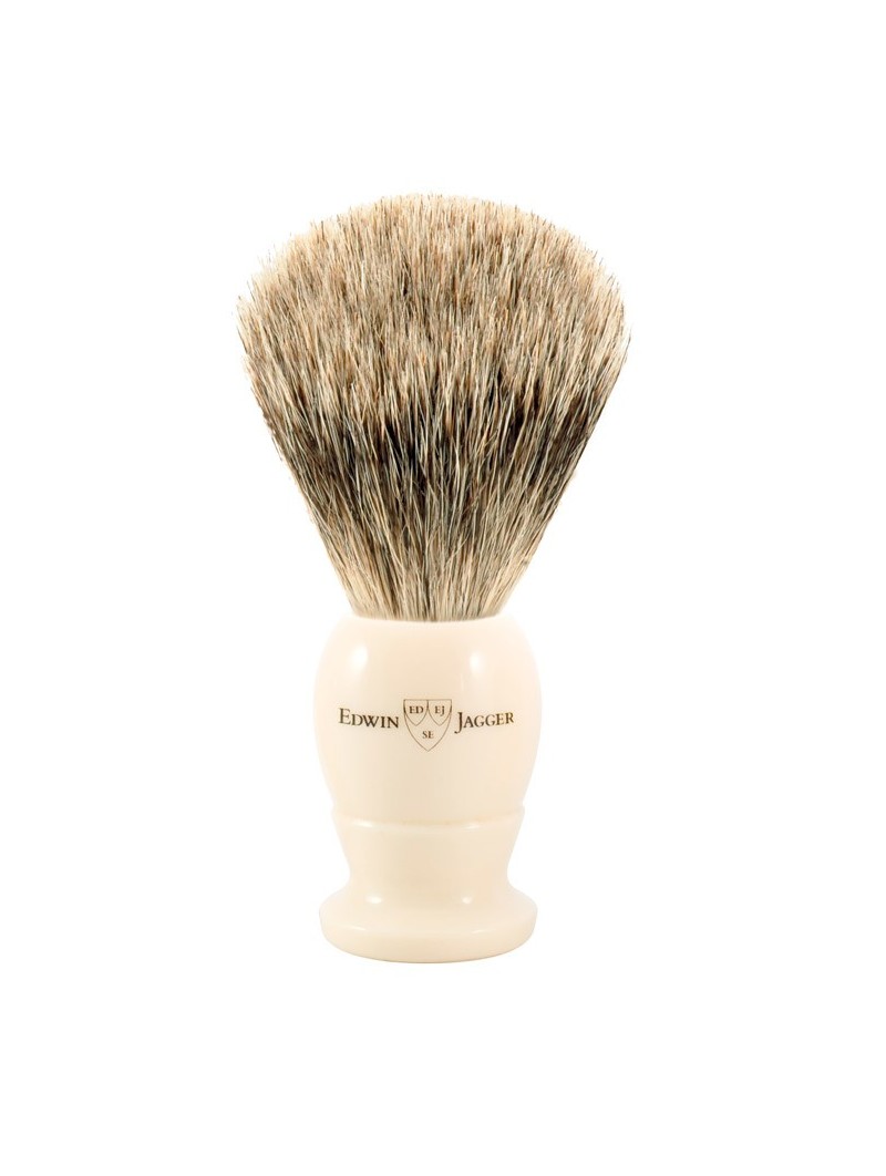 Brocha de Afeitar Best Badger Marfil Edwin Jagger 