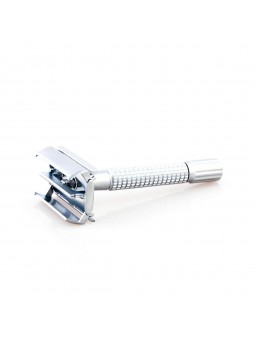 Epsilon Double Edge Butterfly Safety Razor Matt Silver