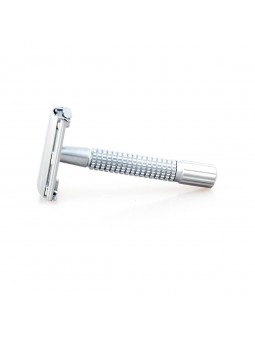 Epsilon Double Edge Butterfly Safety Razor Matt Silver