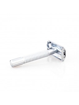 Epsilon Double Edge Butterfly Safety Razor Matt Silver