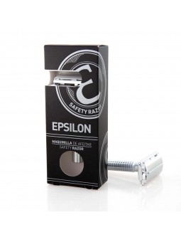 Epsilon Double Edge Butterfly Safety Razor Matt Silver