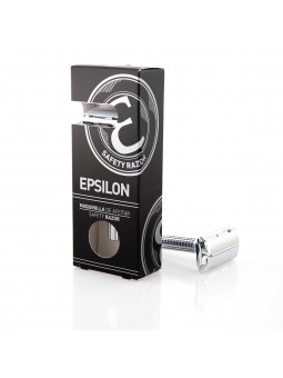 Epsilon Double Edge Butterfly Safety Razor Silver