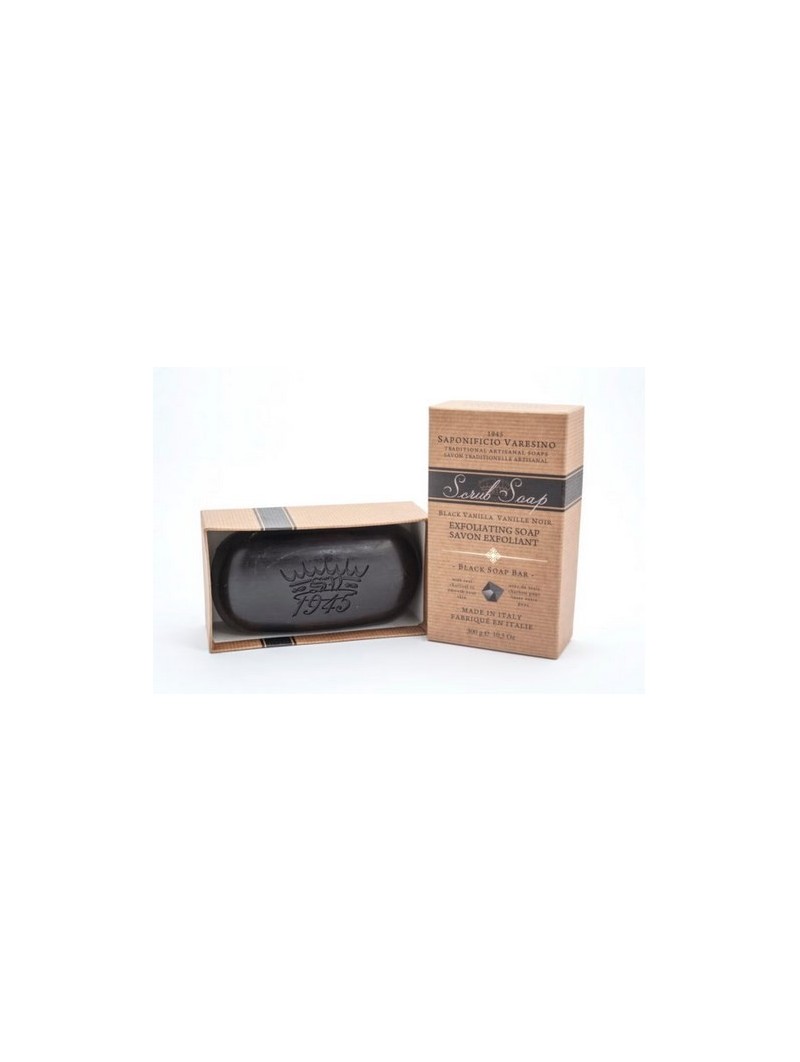 Saponificio Varesino Scrub Black Vanilla Soap 300g