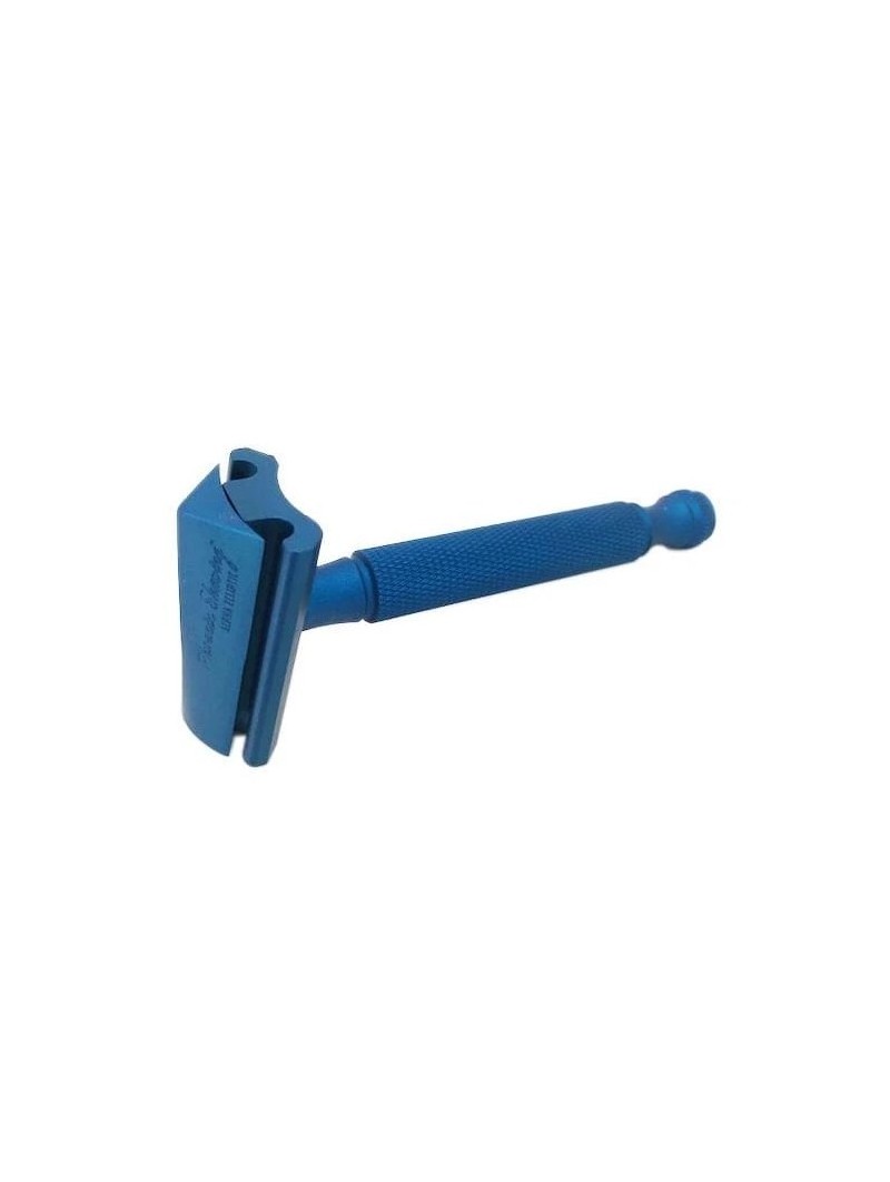 Maquinilla afeitar clásica Slant Alpha Ecliptic BLue Phoenix Artisan Accoutrements Aluminio Bronce