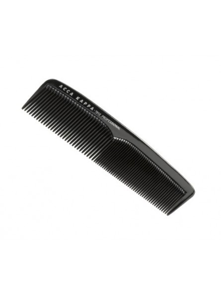 Acca Kappa Travel Comb fine and thick teeth 13,5cm with cover
