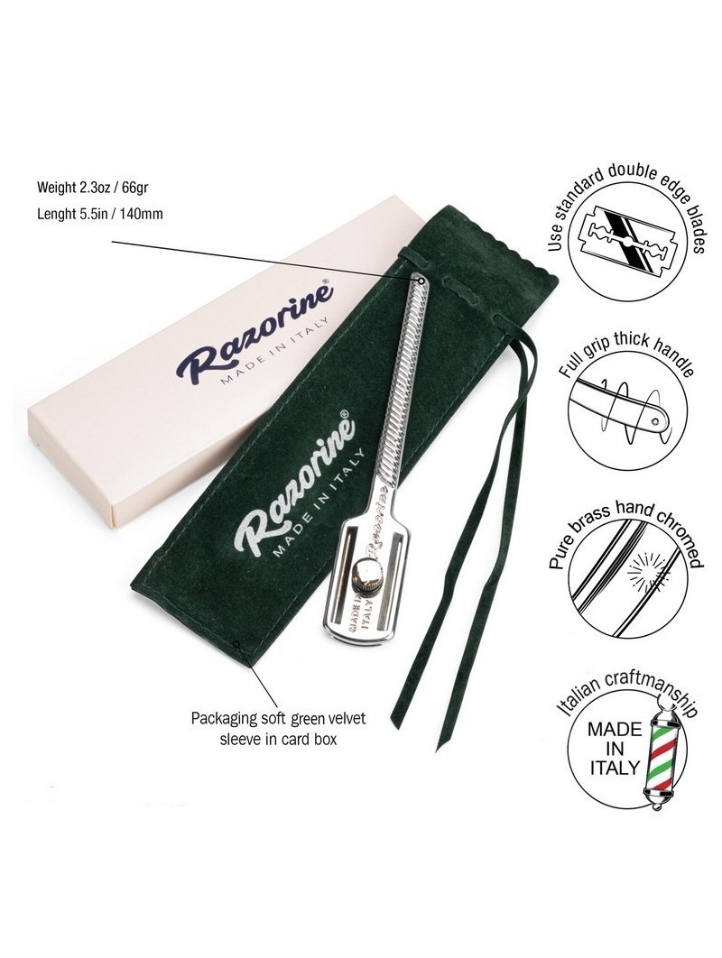 Maquinilla de Afeitar Cromada Premium Razorine