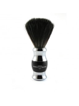 Set Clasic Razor, Shaving Brush Synthetic Fibre and Stand Black