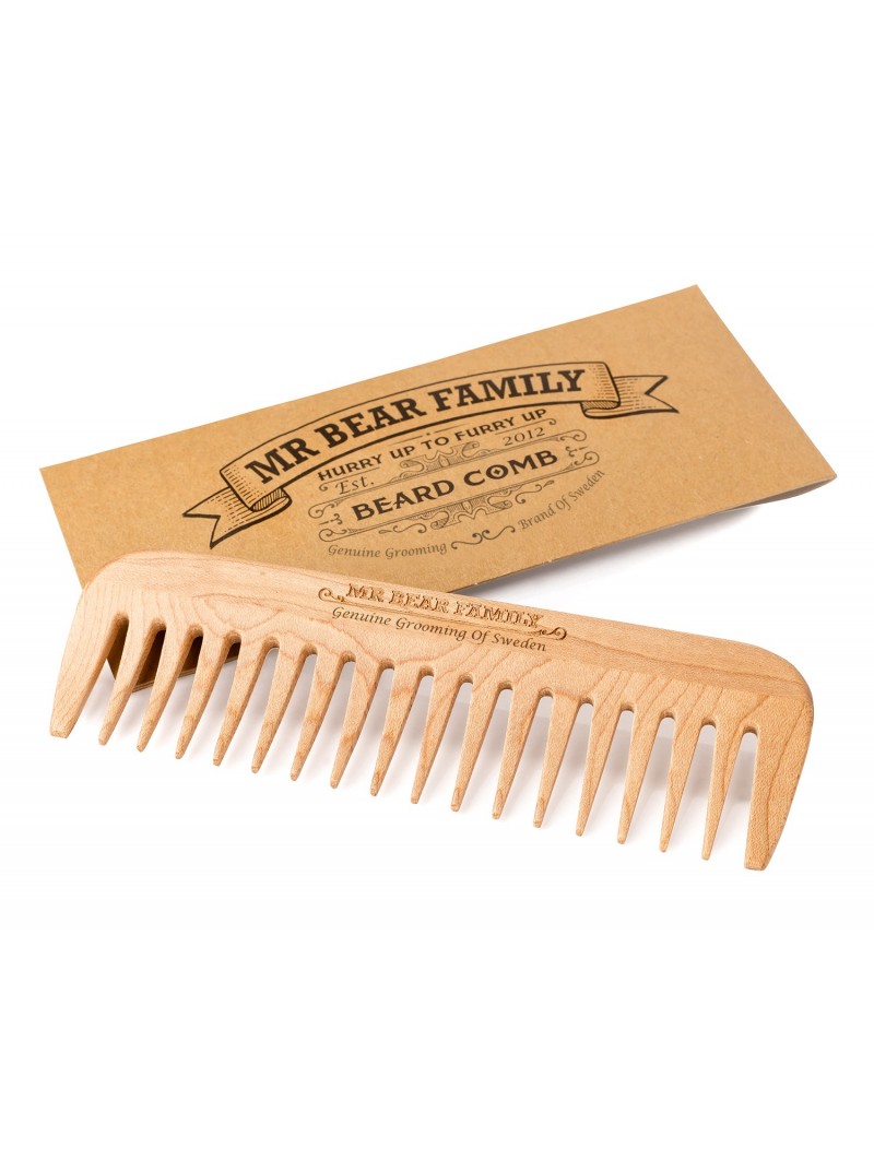 Peine Barba de Madera Mr Beard Family