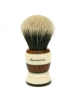 Shavemac Shaving Brush Silvertip D01 2-Band Fan Shape 48mm Americana