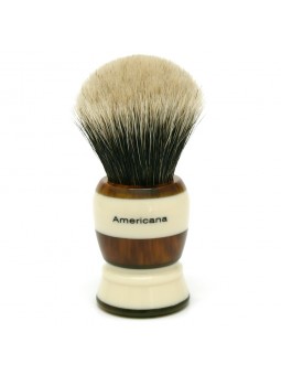 Shavemac Shaving Brush Silvertip D01 2-Band Fan Shape 48mm Americana