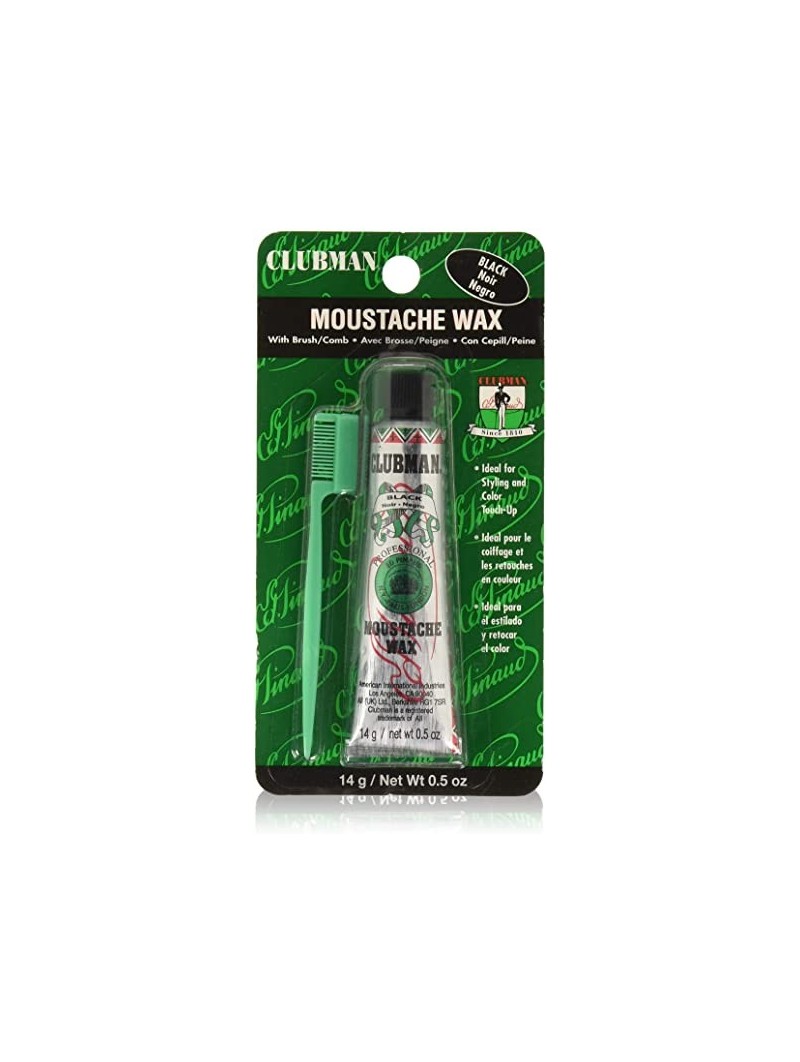 Clubman Pinaud Black Moustache Wax 14g