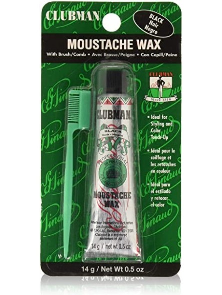 Cera de Bigote Negra Clubman Pinaud 14g