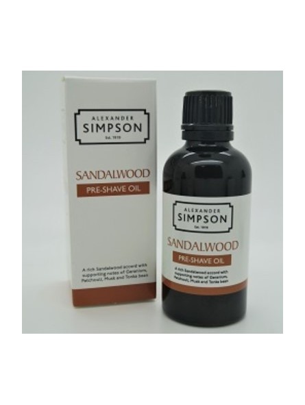Aceite Pre Afeitado Sándalo Simpsons 50ml