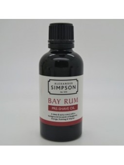 Aceite Pre Afeitado Bay Rum Simpsons 50ml