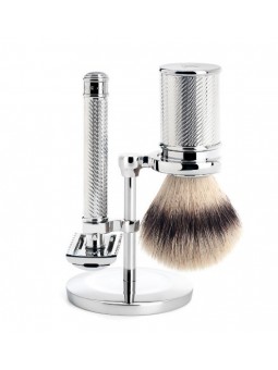 Mühle Traditional Shaving Set Silvertip Fibre Shaving Brush & R41 Safety Razor