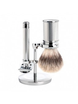 Mühle Traditional Shaving Set Silvertip Fibre Shaving Brush & R89 Safety Razor