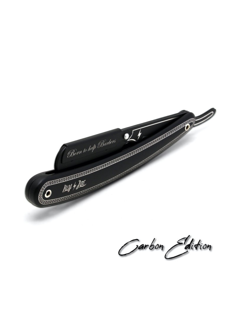 Navaja Barbero Acero Inoxidable Edición Carbono Hey Joe