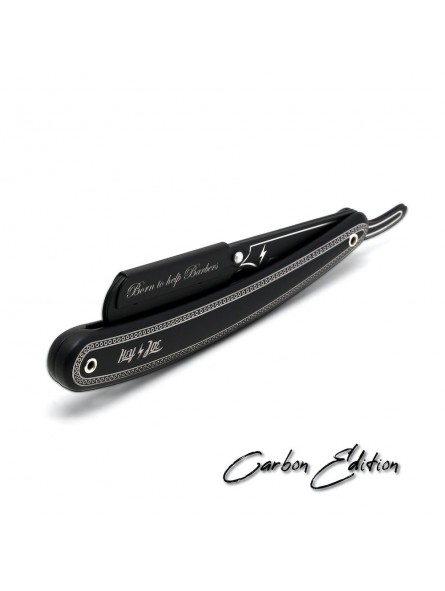 Navaja Barbero Acero Inoxidable Edición Carbono Hey Joe