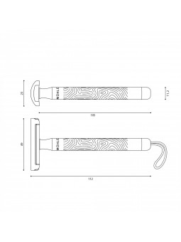 Mühle Unisex Safety Razor Companion with Cotton Strap Coral