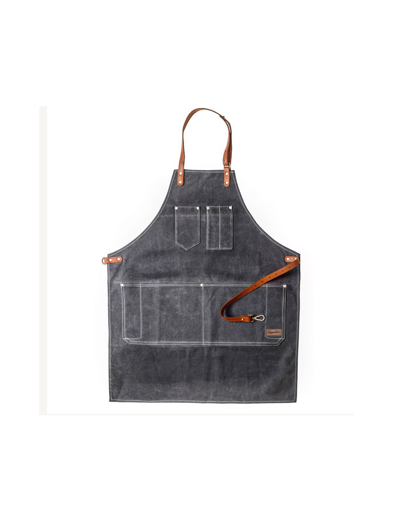 Delantal Barbero Dapper Dan Color Carbón "Charcoal"