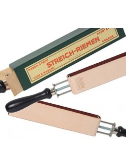Asentador Ajustable Herold Solingen Cuero Ruso "Juchtenleder"