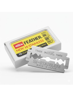 10 Double Edge Blades Feather