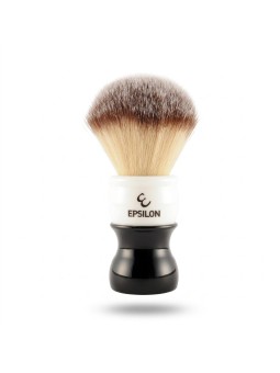 Epsilon Silver Tip Fibre Black & White Shaving Brush 54/26mm
