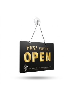 Modern Pirate Open-Closed Sign
