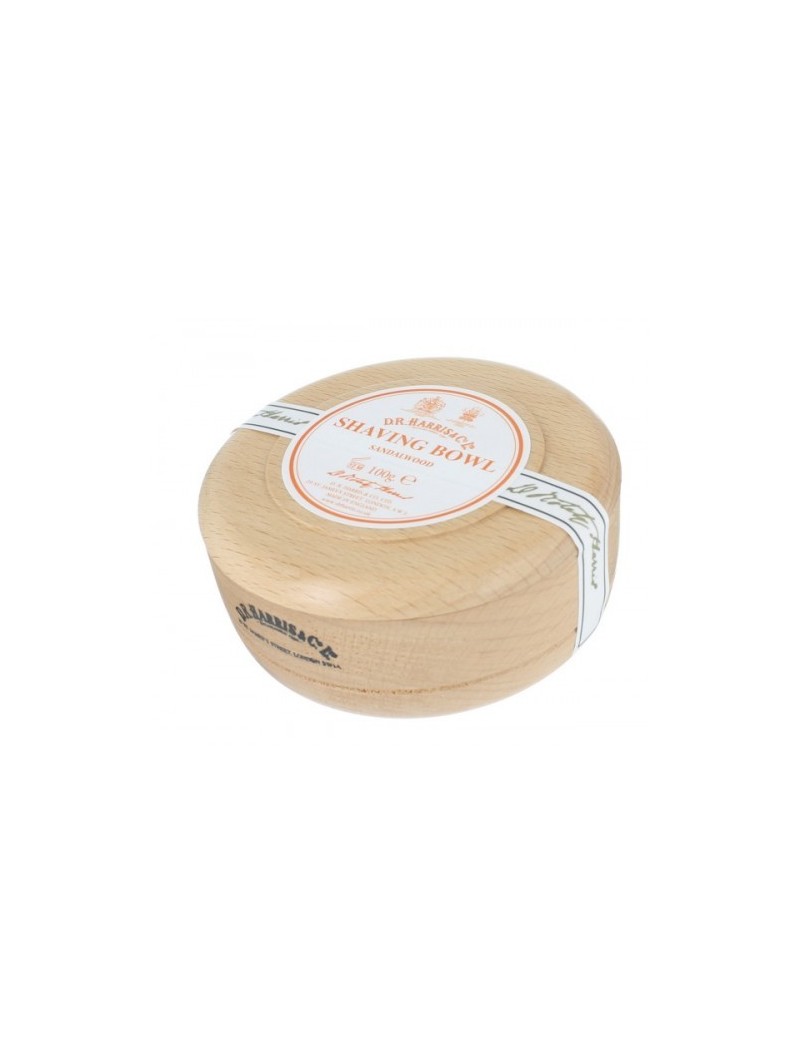 D.R. Harris Sandalwood Shaving Soap Mahogany Bowl