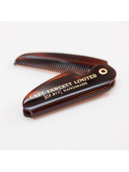 Estuche Cera Bigote Sándalo Extra Fuerte & Peine Captain Fawcett 
