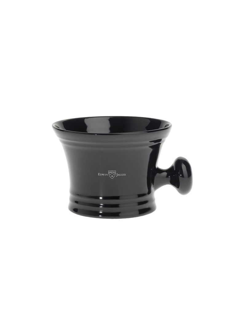 Bol de Porcelana Negro Edwin Jagger con Asa