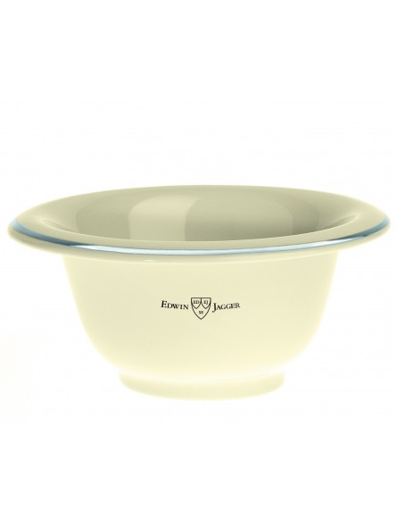 Bol Afeitar Porcelana Marfil & Plata Edwin Jagger