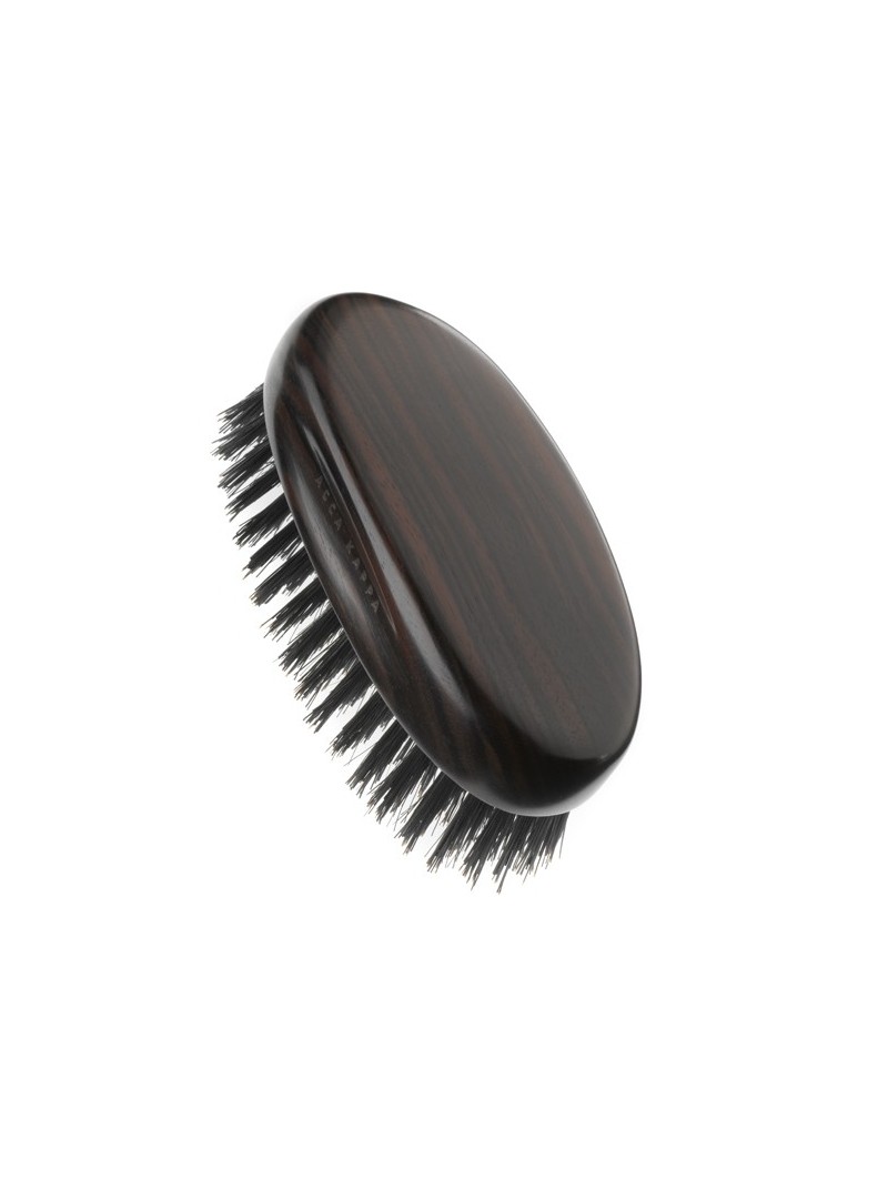 Acca Kappa Ebony Black Bristle Travel Hair Brush 