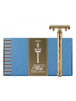 Fatip Gold Open Comb Double Edge Safety Razor Retro