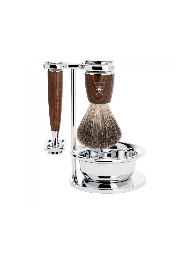  Mühle Traditional Shaving Set Silvertip Badger Shaving Brush & R108 Safety Razor