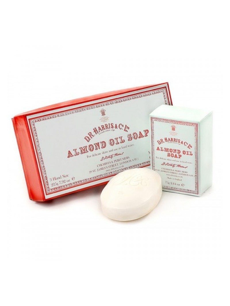 DR Harris Almond Oil Bath Soap Box of 3 x 150g