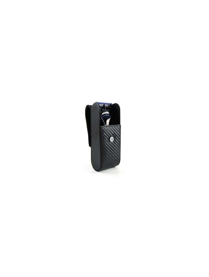 Estuche Viaje Piel Maquinilla Mach3® o Fusion® Edwin Jagger