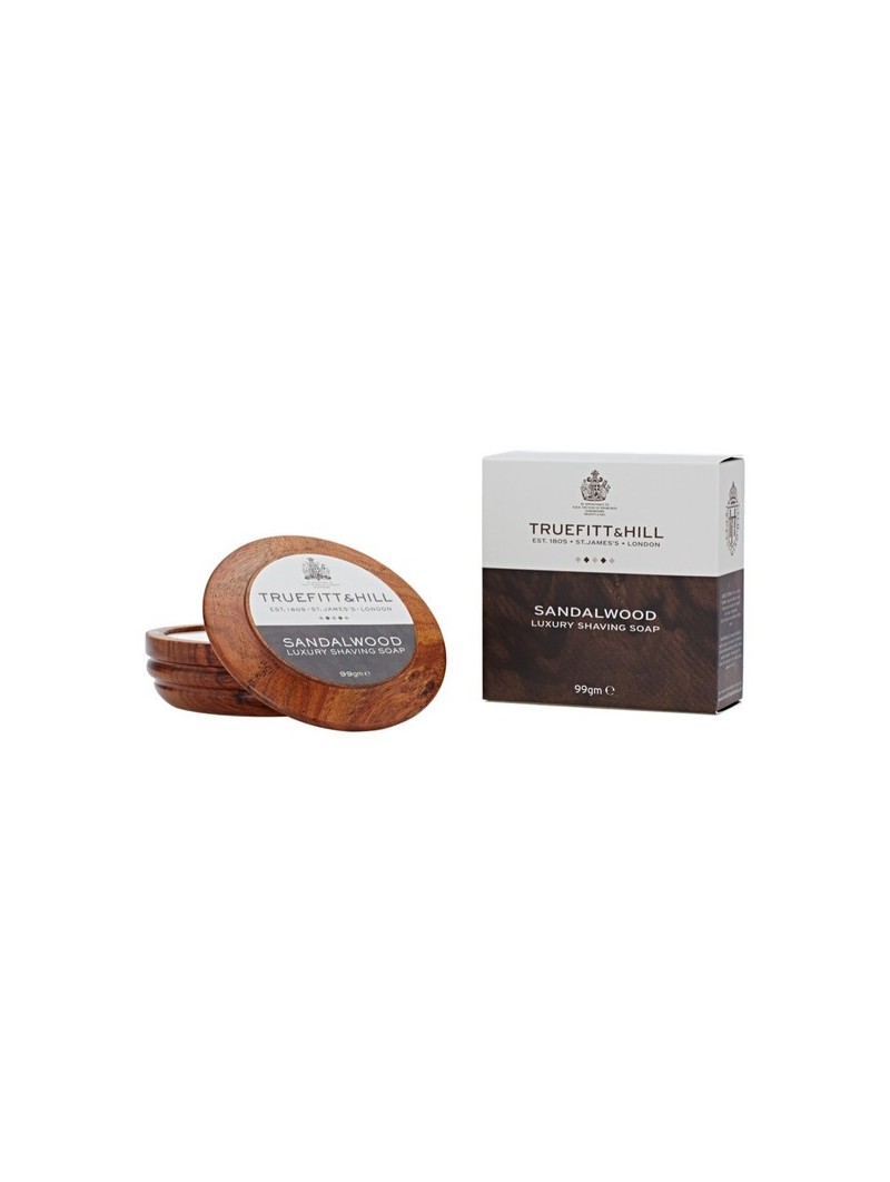 Truefitt & Hill Sandalwood Shaving Soap & Wooden Bowl 99gr
