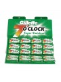 100 Cuchillas Gillette 7 o'clock verdes