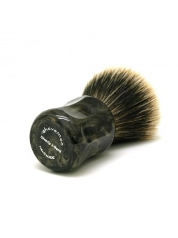 Shavemac Shaving Brush ML2 Silvertip 2-Band 50mm Black/Brown